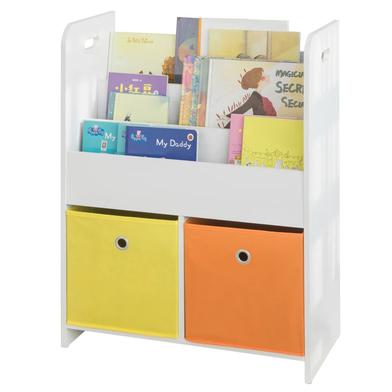 SoBuy KMB27-W Bibliothèque Meuble de Rangement pour Livres et Jouets Étagère de Rangement