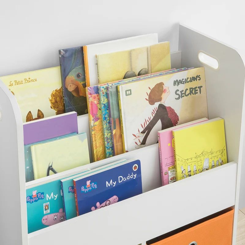 SoBuy KMB27-W Bibliothèque Meuble de Rangement pour Livres et Jouets Étagère de Rangement