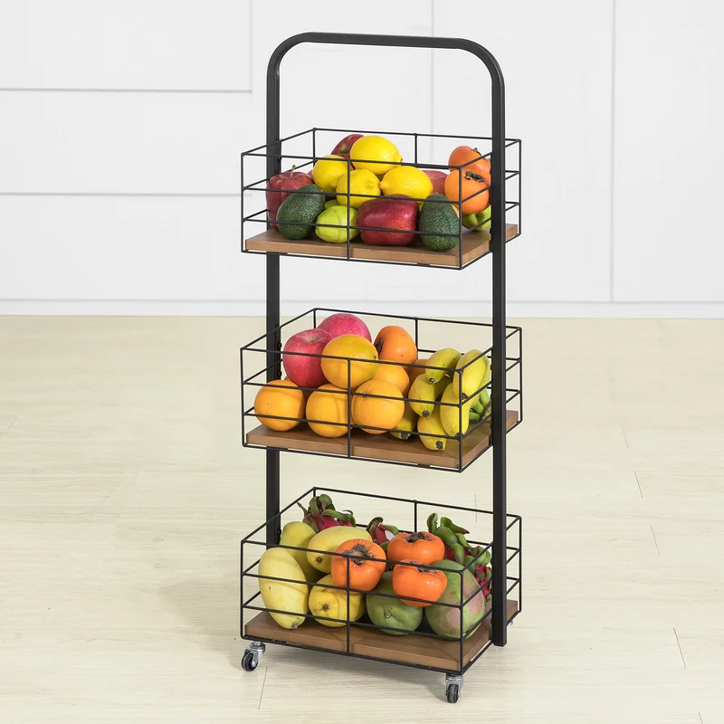 SoBuy NSR06-N Chariot de Stockage Etagère de Rangement Cuisine Tour de Rangement