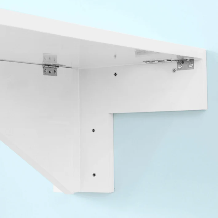 SoBuy FWT04-W Table murale rabattables, Table de cuisine pliante, Table à rabat pour enfant pliable