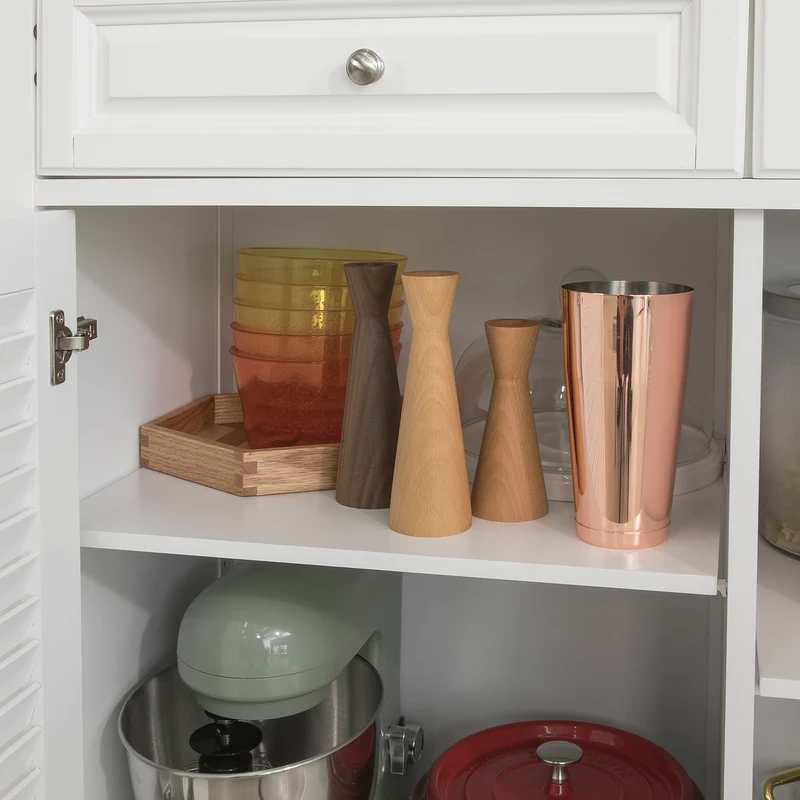 SoBuy FKW84-WN Desserte sur roulettes Meuble de Cuisine de Service Roulant avec Plans de Travail Rabattable, Grande Armoire de Rangement