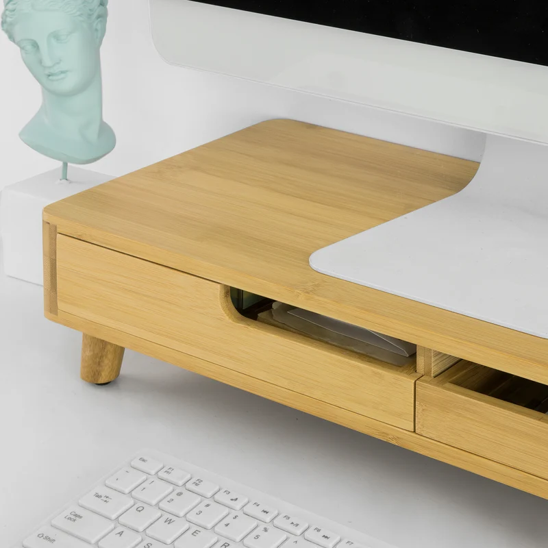 SoBuy BBF06-N Support de Moniteur Écran Ergonomique Support pour Écran d'ordinateur