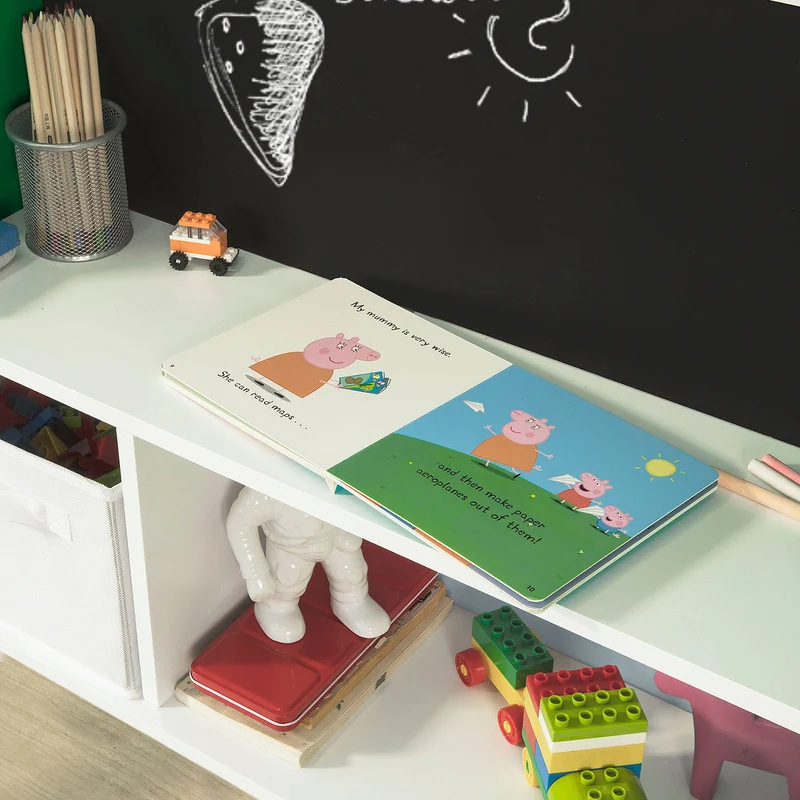 SoBuy KMB09-GR Étagère à Livres Enfants Bibliothèque Étagère Murale