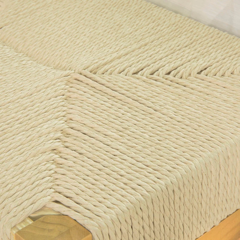 SoBuy FSR69-N Banc à Chaussures Design Banquette Meuble d'Entrée, Siège en Corde Tressée