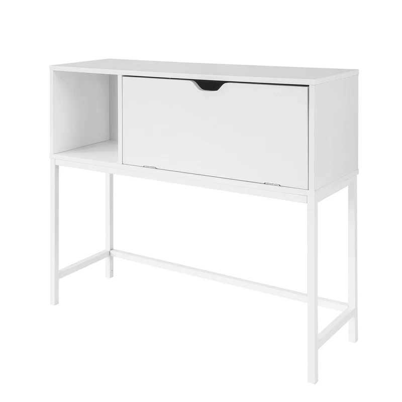 SoBuy FSB21-W Table Console Table d'appoint Table d'Entrée Bureau Informatique pour Ordinateur