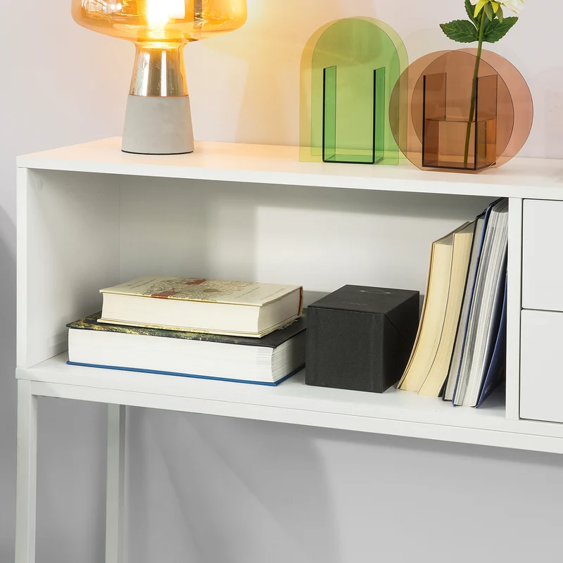 SoBuy FSB20-W able Console Table d'appoint Table d'Entrée Bureau Informatique pour Ordinateur