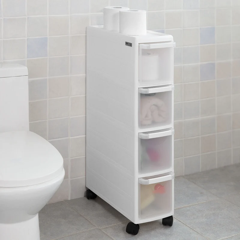 SoBuy FRG41-W Tour de rangement Chariot pour rangement cuisine salle de bain