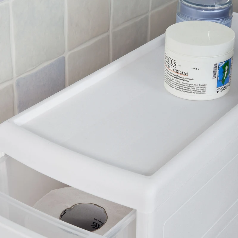 SoBuy FRG41-W Tour de rangement Chariot pour rangement cuisine salle de bain