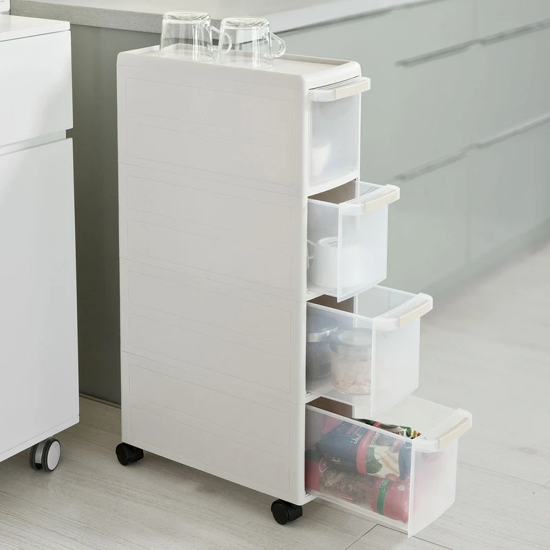 SoBuy FRG41-HG Chariot pour rangement cuisine salle de bain, Étagère Armoires de cuisine