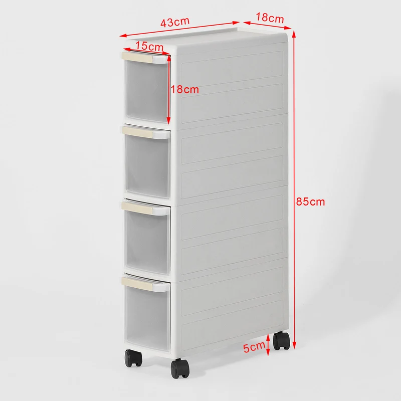 SoBuy FRG41-HG Chariot pour rangement cuisine salle de bain, Étagère Armoires de cuisine