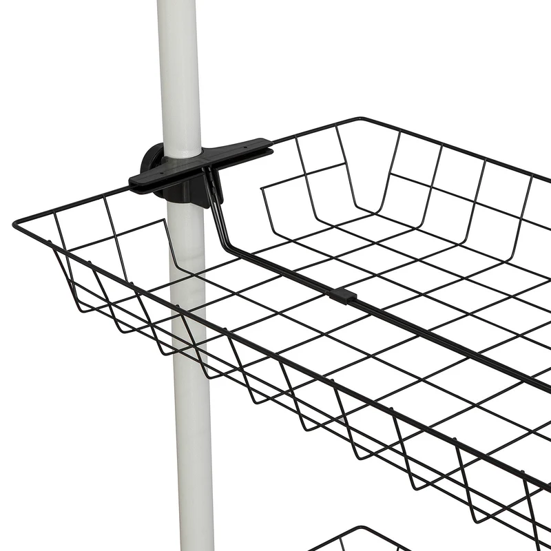 SoBuy FRG38 Télescopique Garde-Robe , Portant de vêtement penderie largeur, hauteur variables