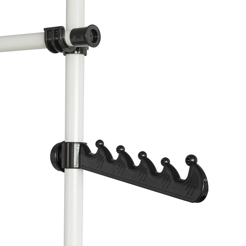SoBuy FRG38 Télescopique Garde-Robe , Portant de vêtement penderie largeur, hauteur variables
