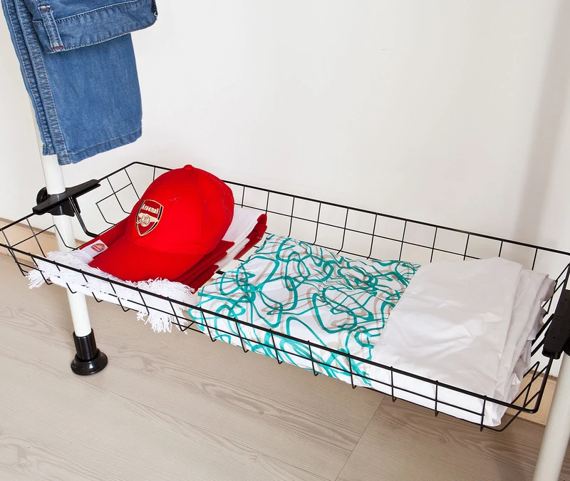 sebuyfr.comG35 Télescopique Portant de vêtement Etagère de Rangement, penderie