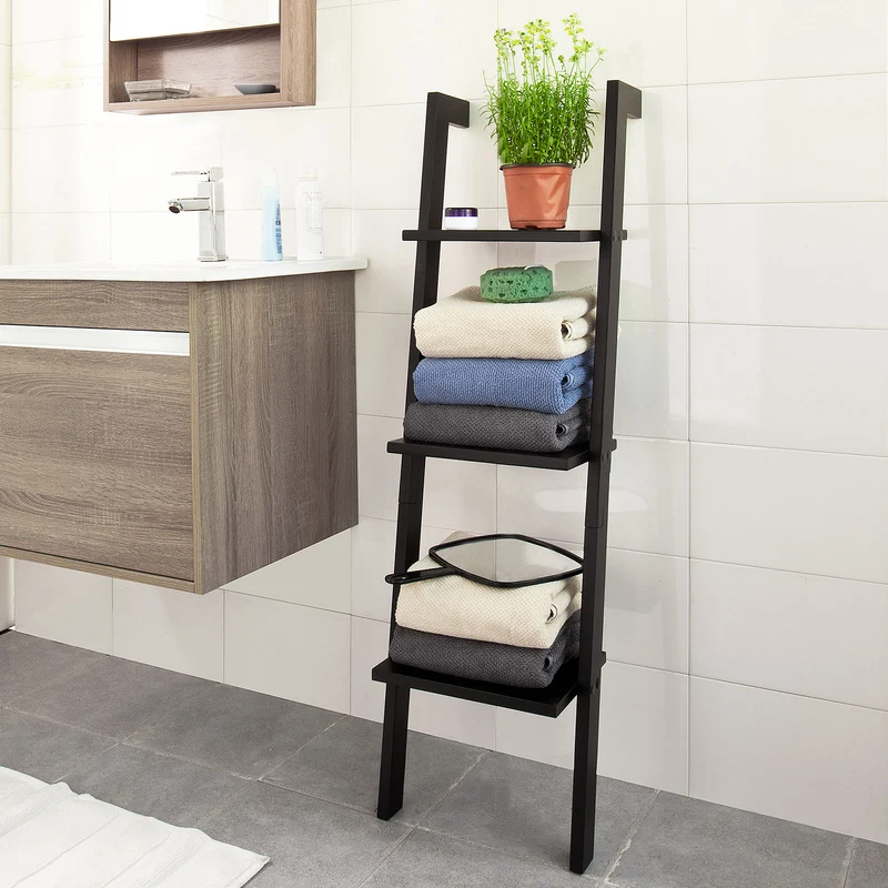sebuyfr.comG32-SCH Étagère murale style échelle Salle de bain, Étagère échelle déco