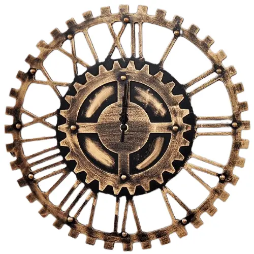 Horloge Effet Industriel