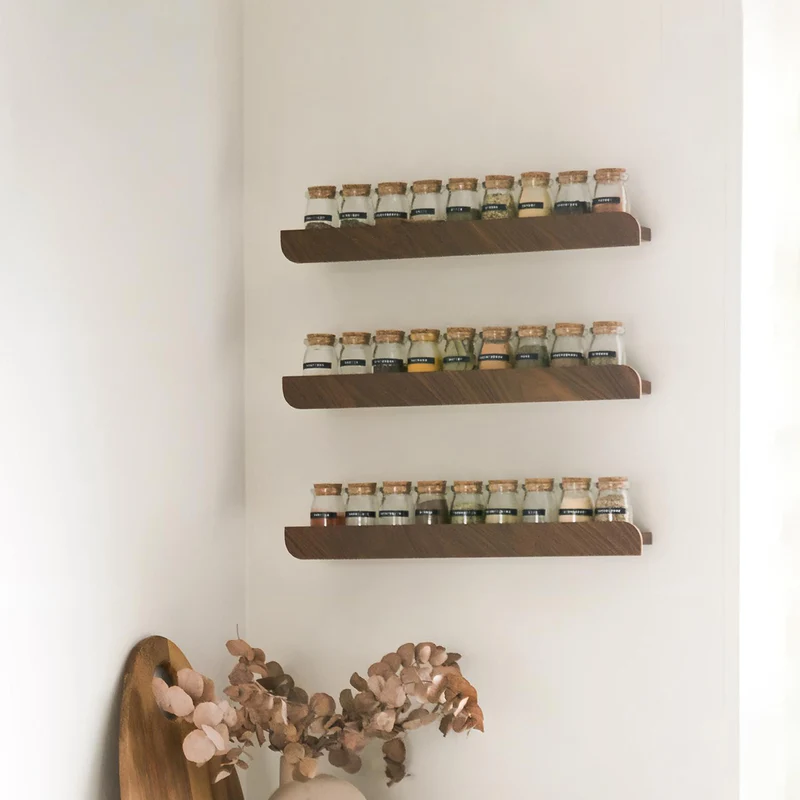 Cielo Wall Shelf · Small White-Pigmented Oak