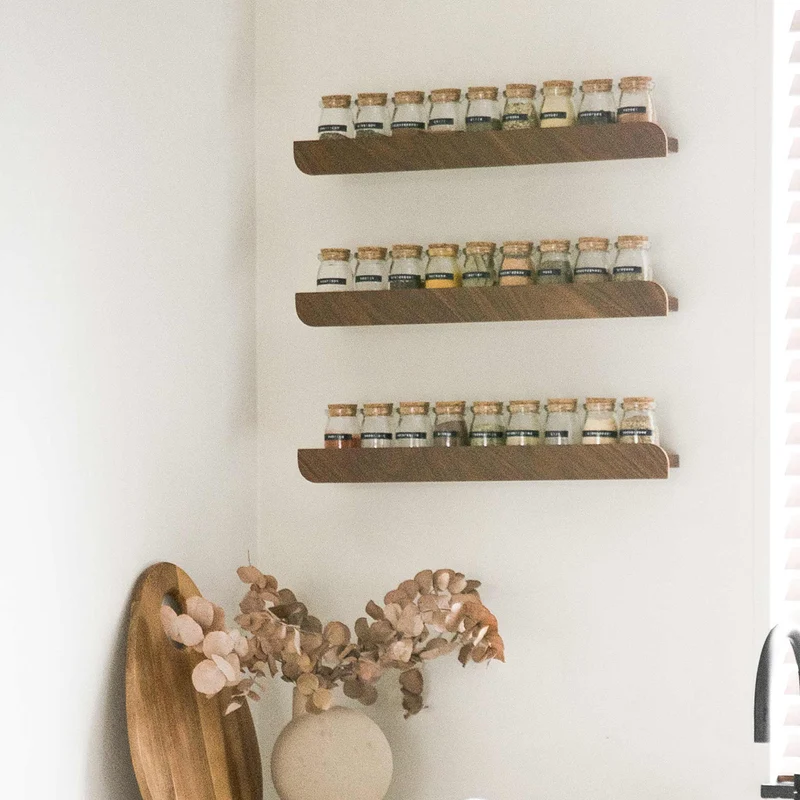 Cielo Wall Shelf · Large White-Pigmented Oak