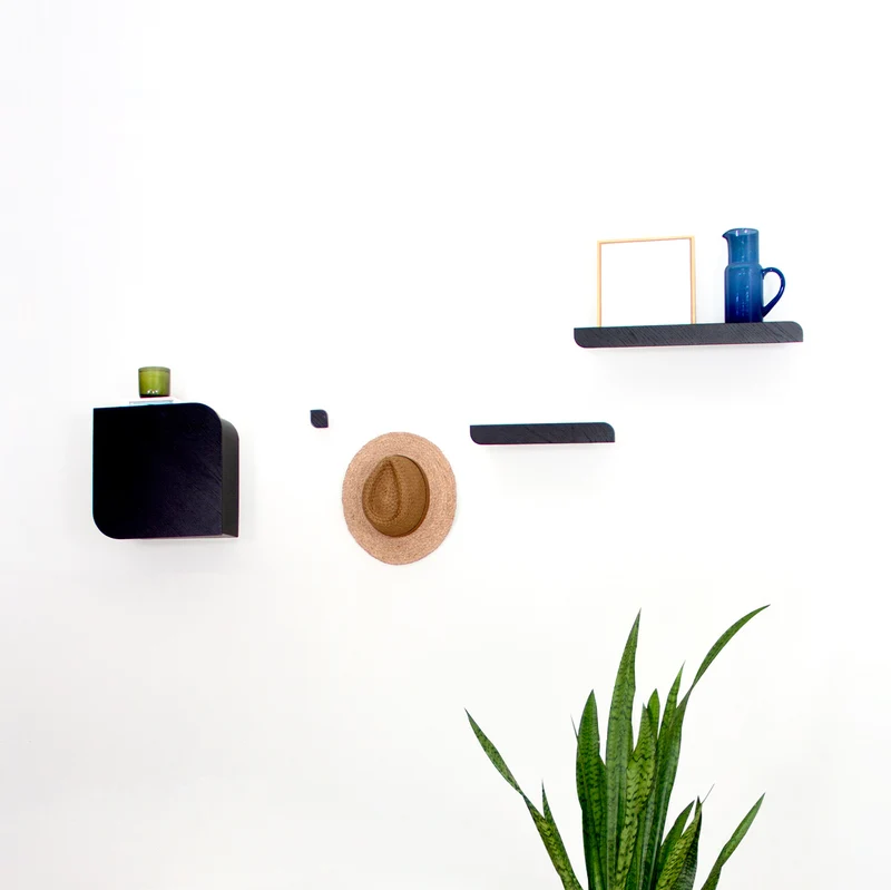 Cielo Wall Hook · Small White pigmented oak