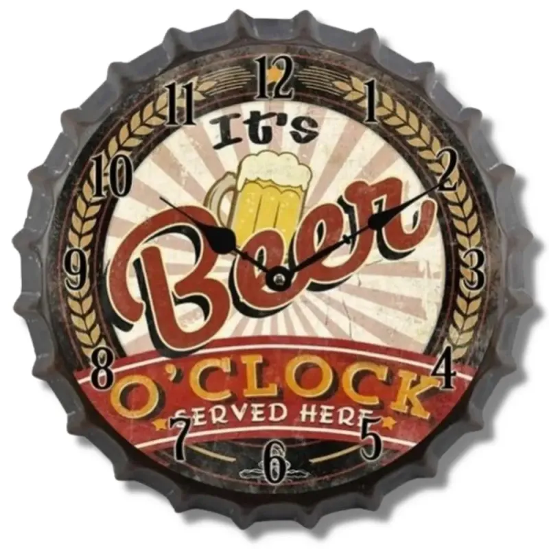 Horloge Industrielle Bière
