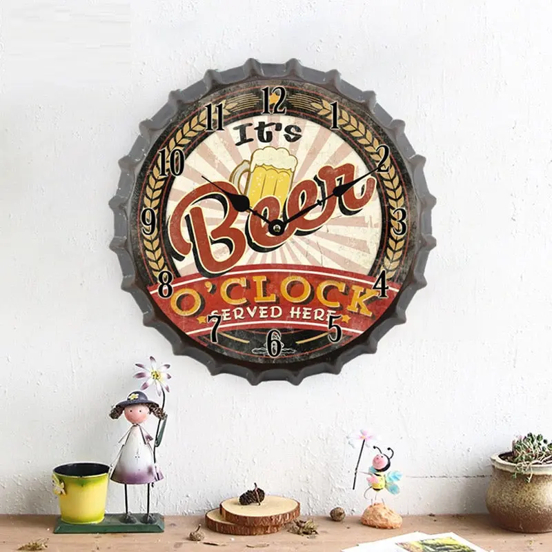 Horloge Industrielle Bière