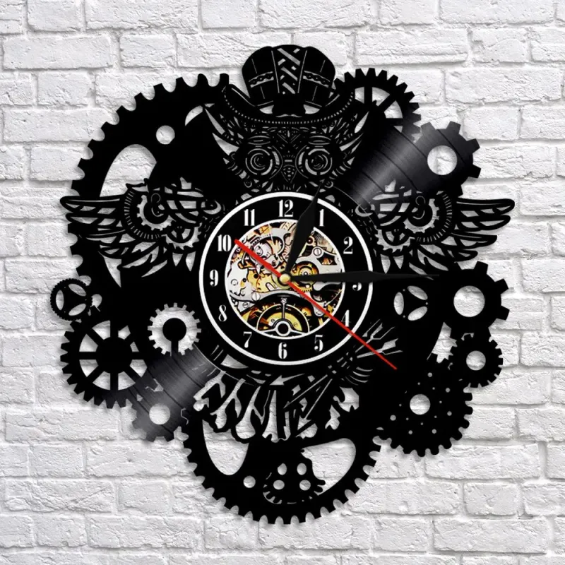 Horloge Industrielle Chouette