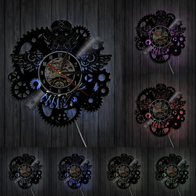 Horloge Industrielle Chouette