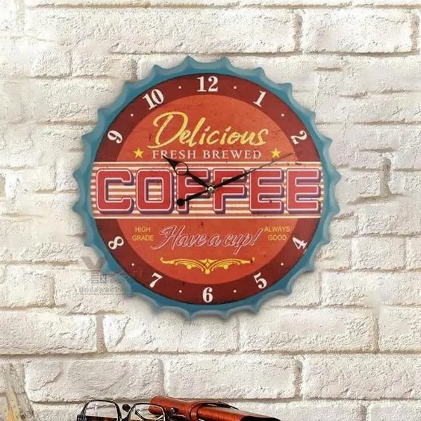 Horloge Industrielle De Bistrot