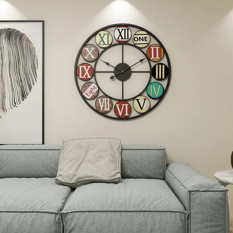 Horloge Industrielle Décor
