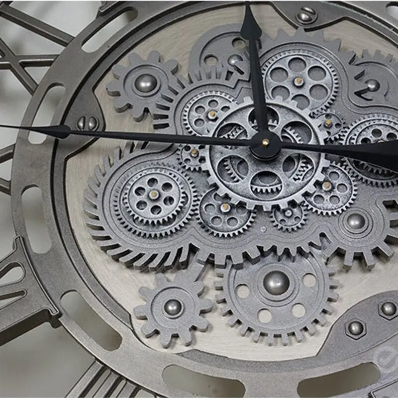 Horloge Industrielle Engrenages
