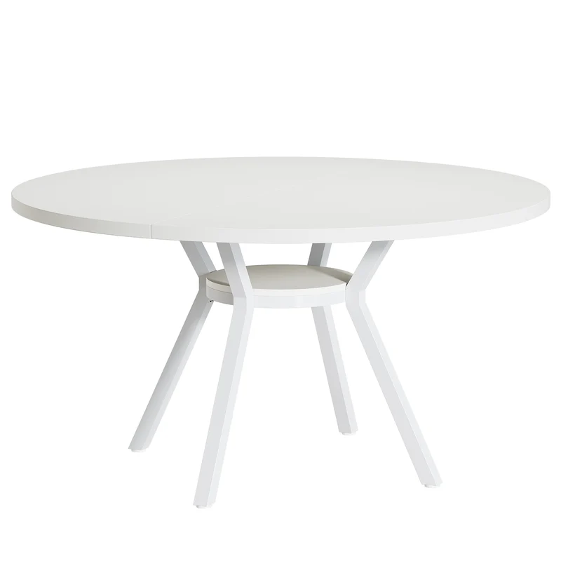 Tribesigns Table à manger ronde, Table de cuisine moderne de 120 cm pour 4 personnes