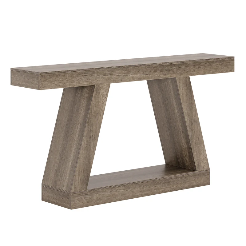 Tribesigns Table console industrielle de 140 cm pour entrée, Table basse de couloir