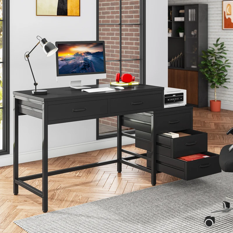 Tribesigns Bureau d'ordinateur, Bureau d'étude à domicile avec tiroir réversible
