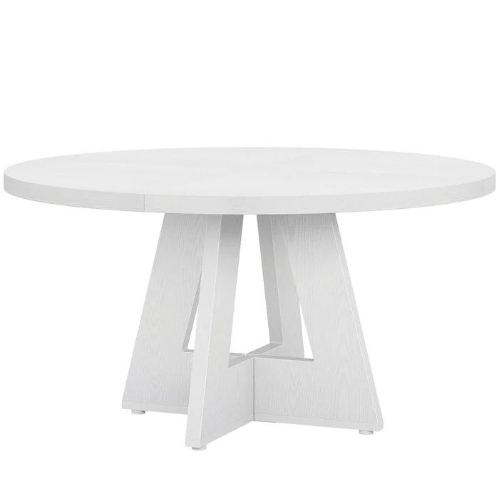 Tribesigns Table à manger, Table de cuisine ronde de 120 cm pour 4 personnes