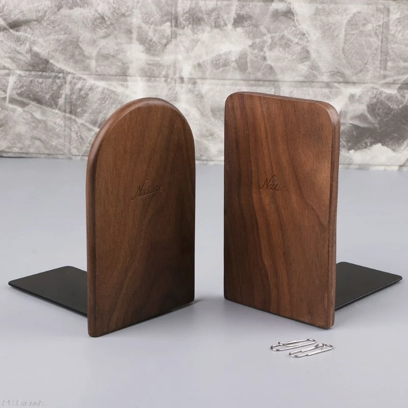 Serre livre arrondi en bois