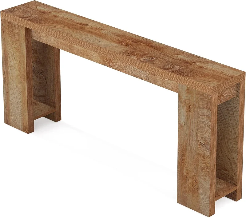 Tribesigns Console 160 cm, Table de canapé de style ferme Table d'appoint d'entrée