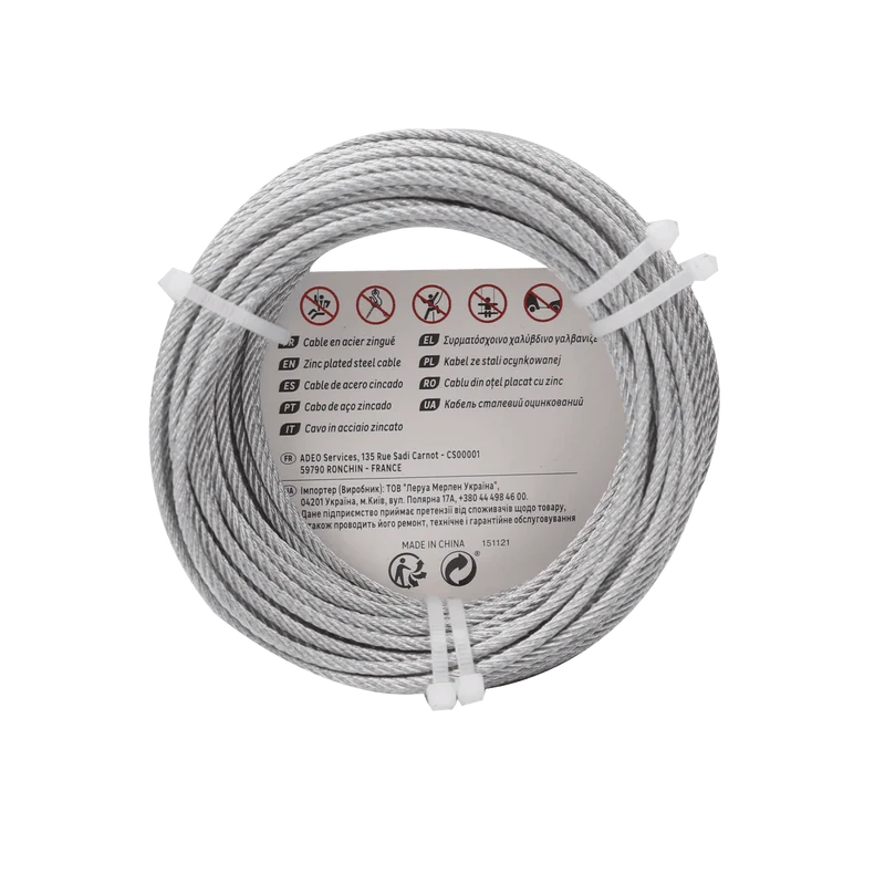 GALVANISED STEEL CABLE D2MM 10M