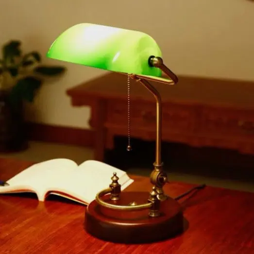 Lampe De Banquier Vintage