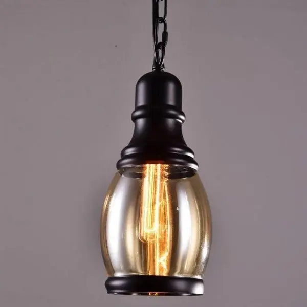 Lampe Industrielle En Verre