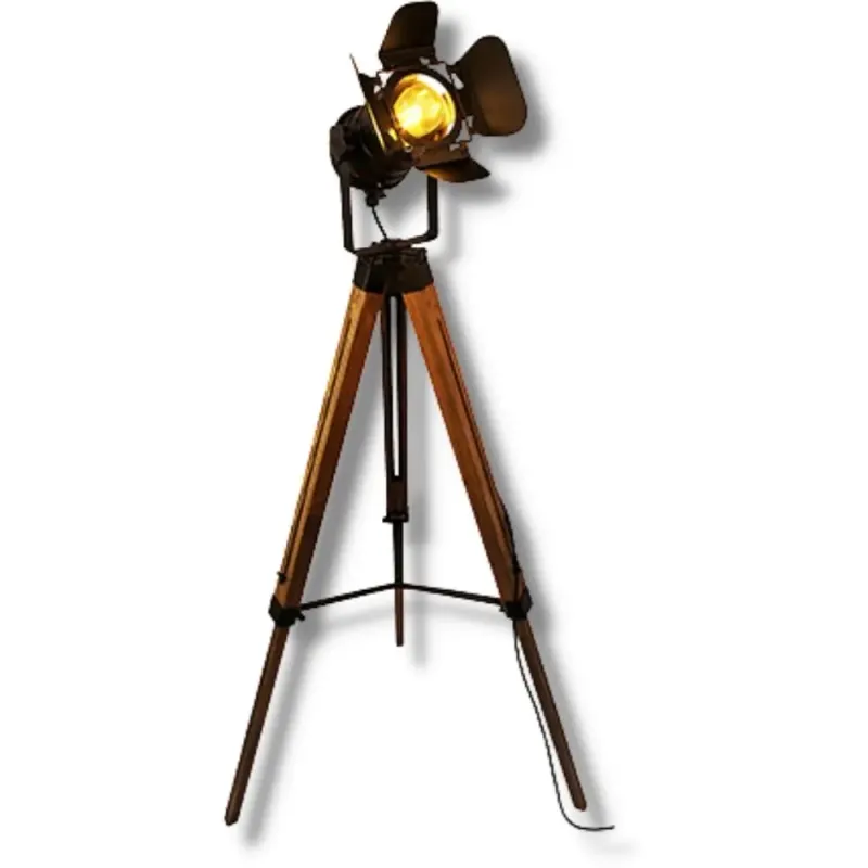 Lampe Industrielle Sur Pied Américaine