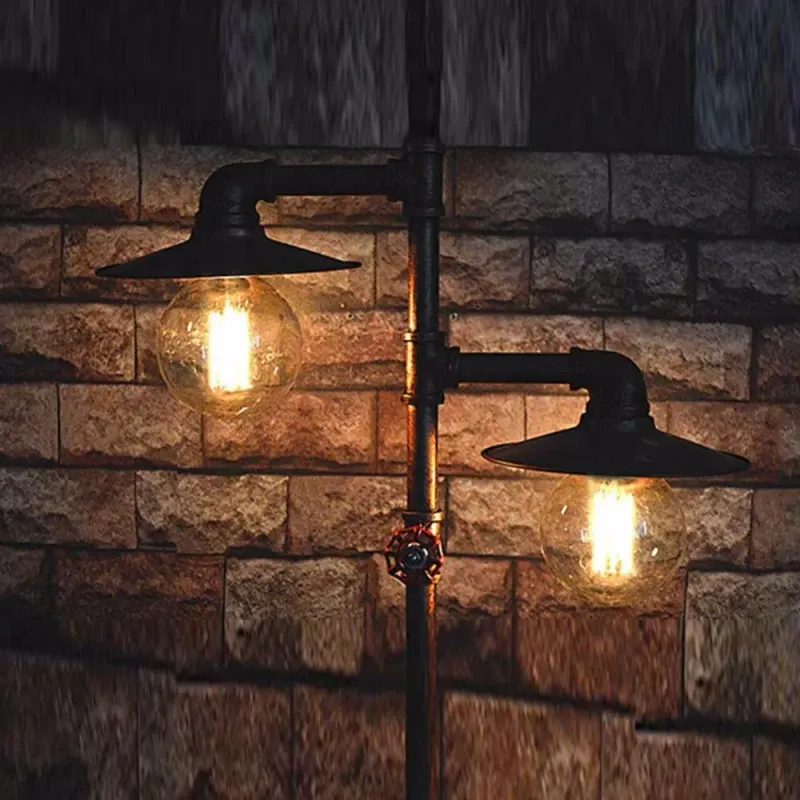 Lampe Industrielle Sur Pied Compteur