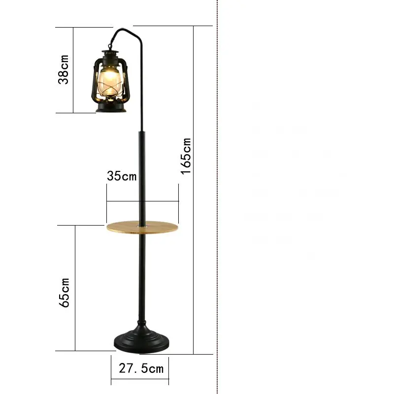 Lampe Industrielle Sur Pied Lanterne
