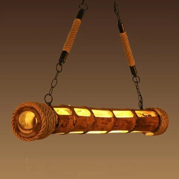 Lampe Suspendue Industrielle En Bambou