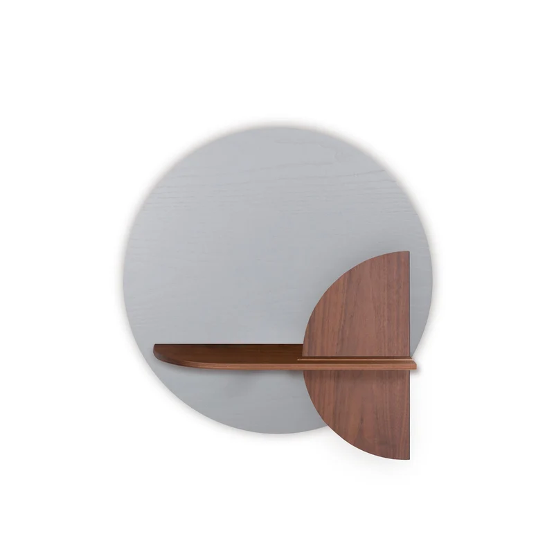 Alba Floating Wall Shelf · Grey Circle