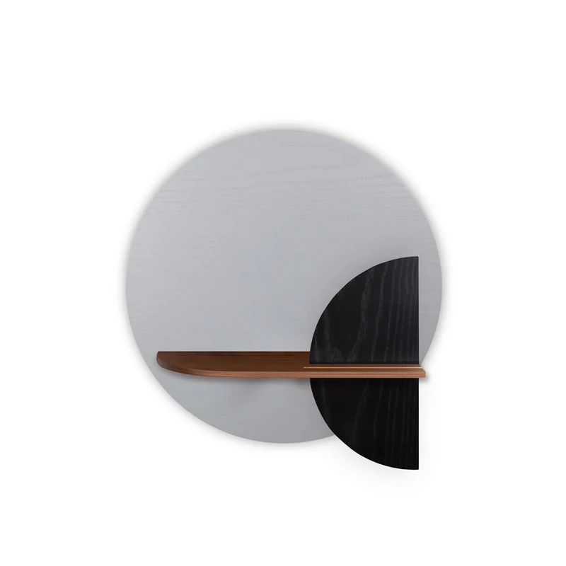 Alba Floating Wall Shelf · Grey Circle