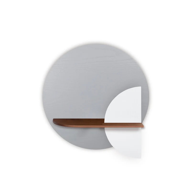Alba Floating Wall Shelf · Grey Circle