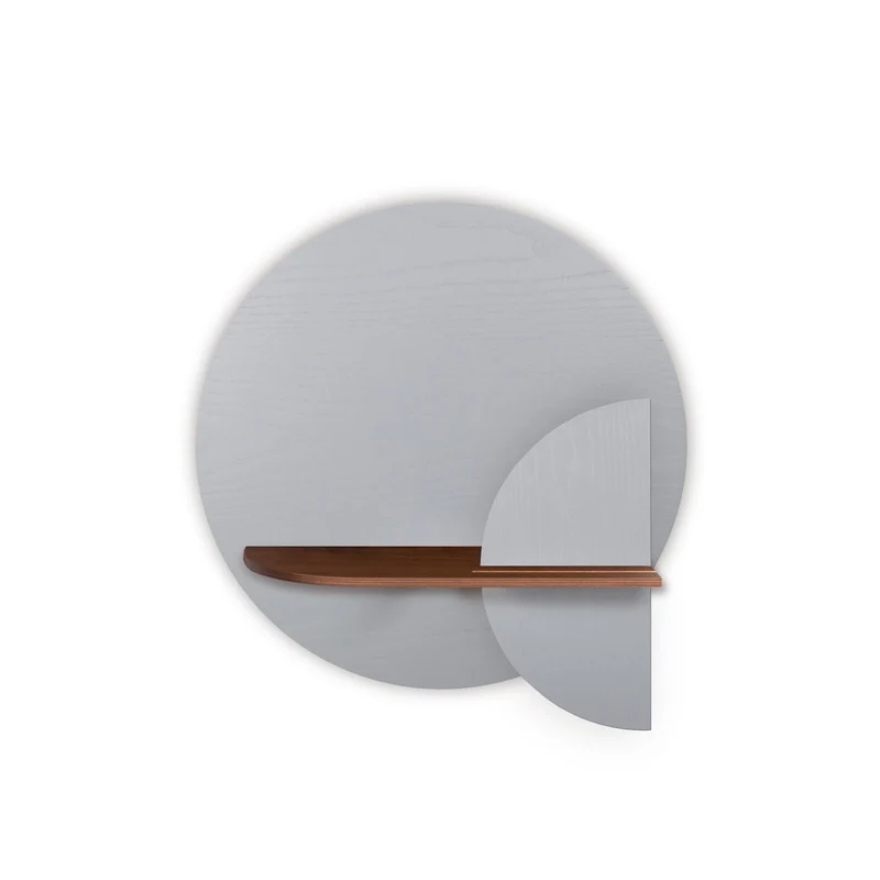 Alba Floating Wall Shelf · Grey Circle