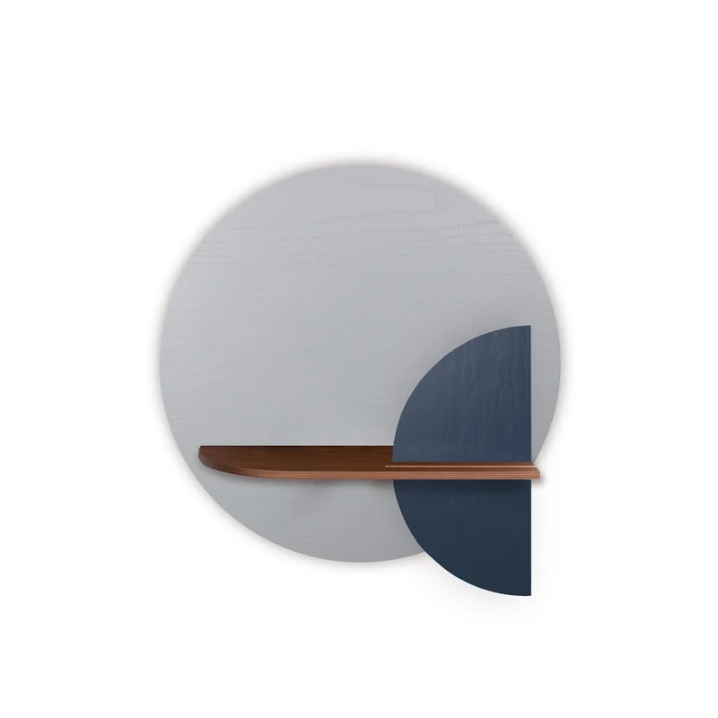 Alba Floating Wall Shelf · Grey Circle