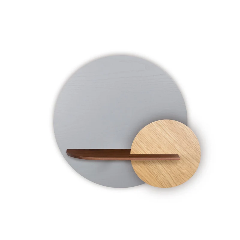 Alba Floating Wall Shelf · Grey Circle