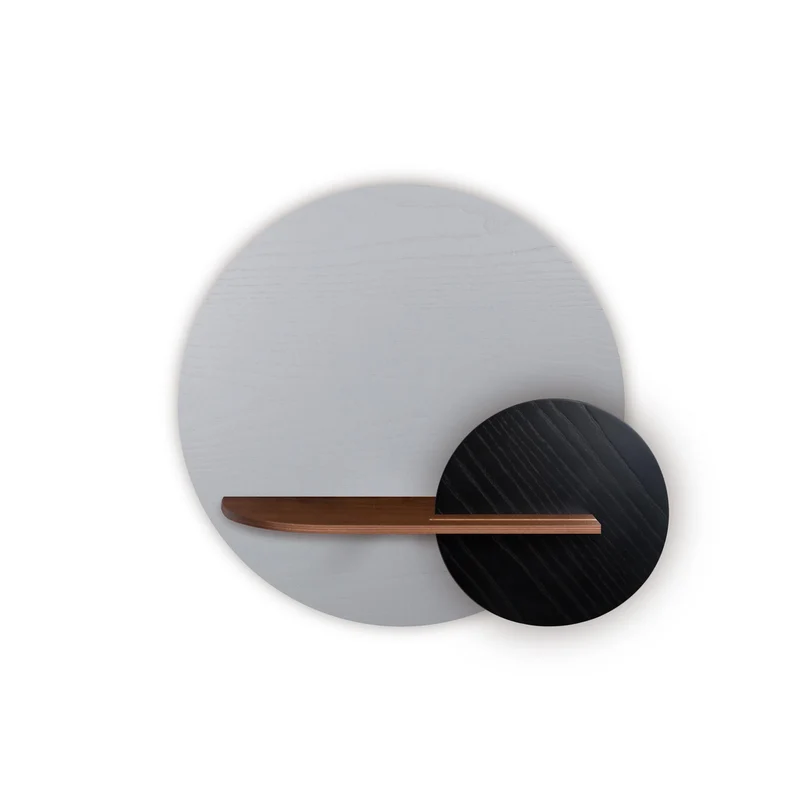 Alba Floating Wall Shelf · Grey Circle