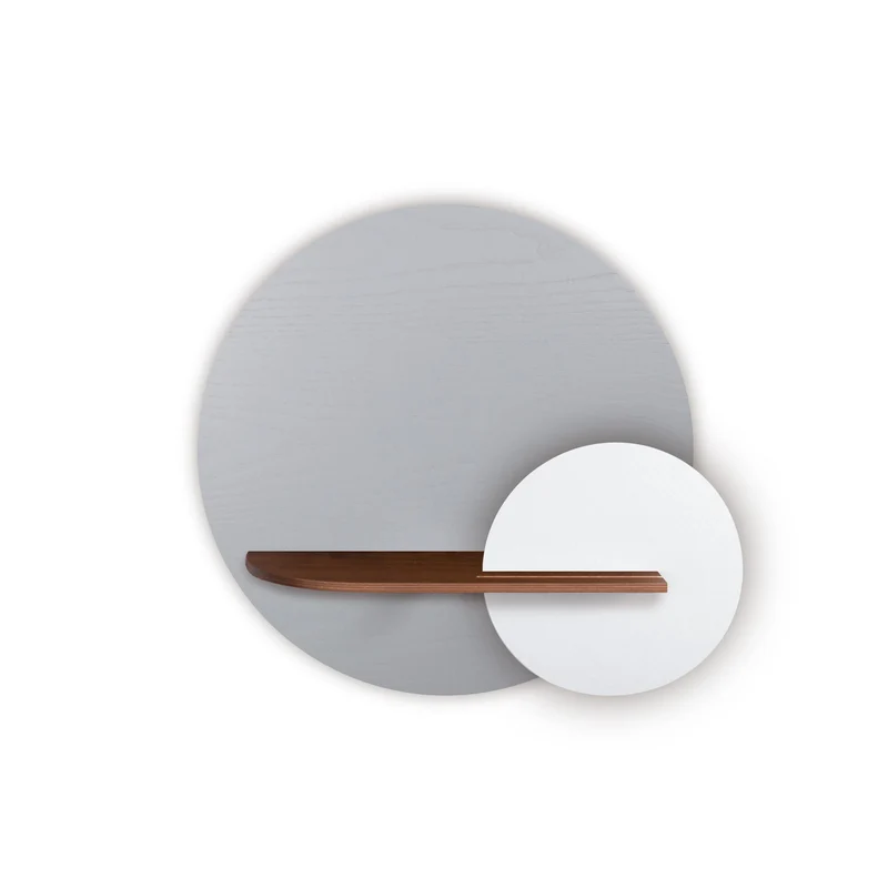 Alba Floating Wall Shelf · Grey Circle